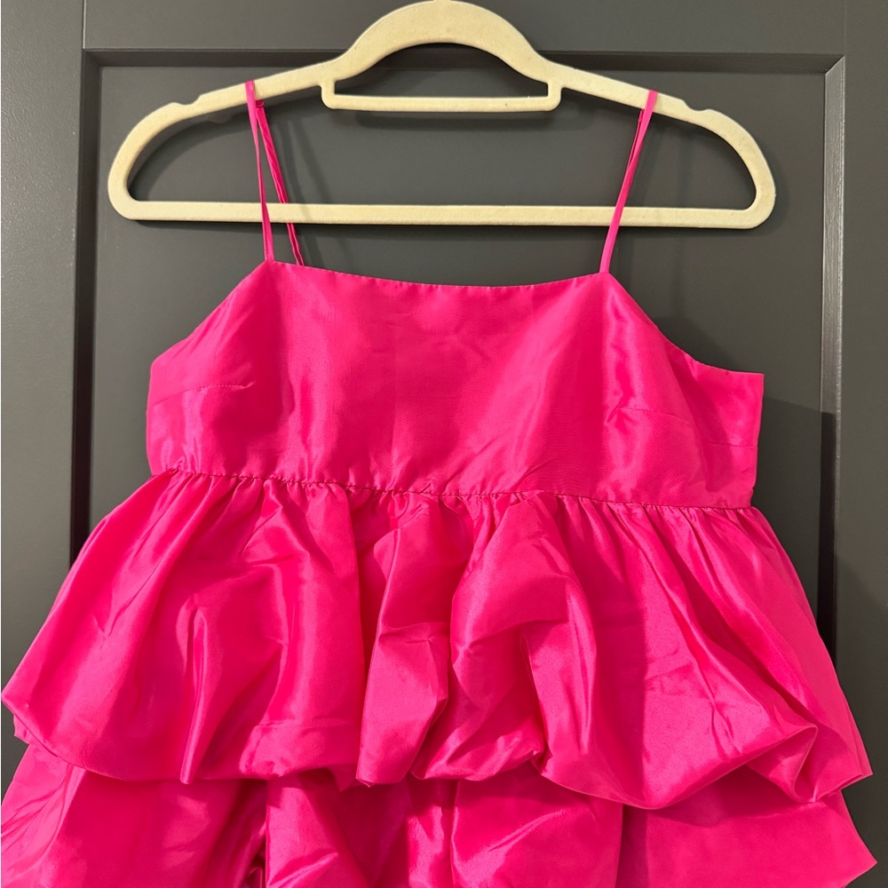 A New Day - Pink Bubble Top